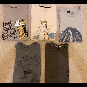 5 short sleeve size Medium T-Shirts